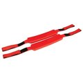 Kemp Usa Head Immobilizer Replacement Straps (Pair) - Red 10-004-RED